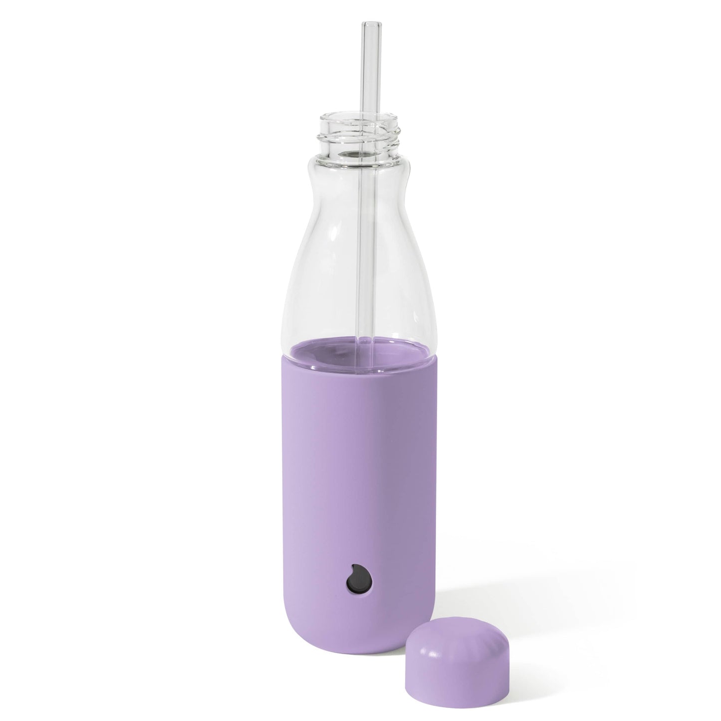 glass-original-bottle-18oz-q4 18oz_Lilac_Purple_Glass_Original_Bottle_Front_Cap_Off_Straw_In_Front_Cap_On_Straw_In.jpg