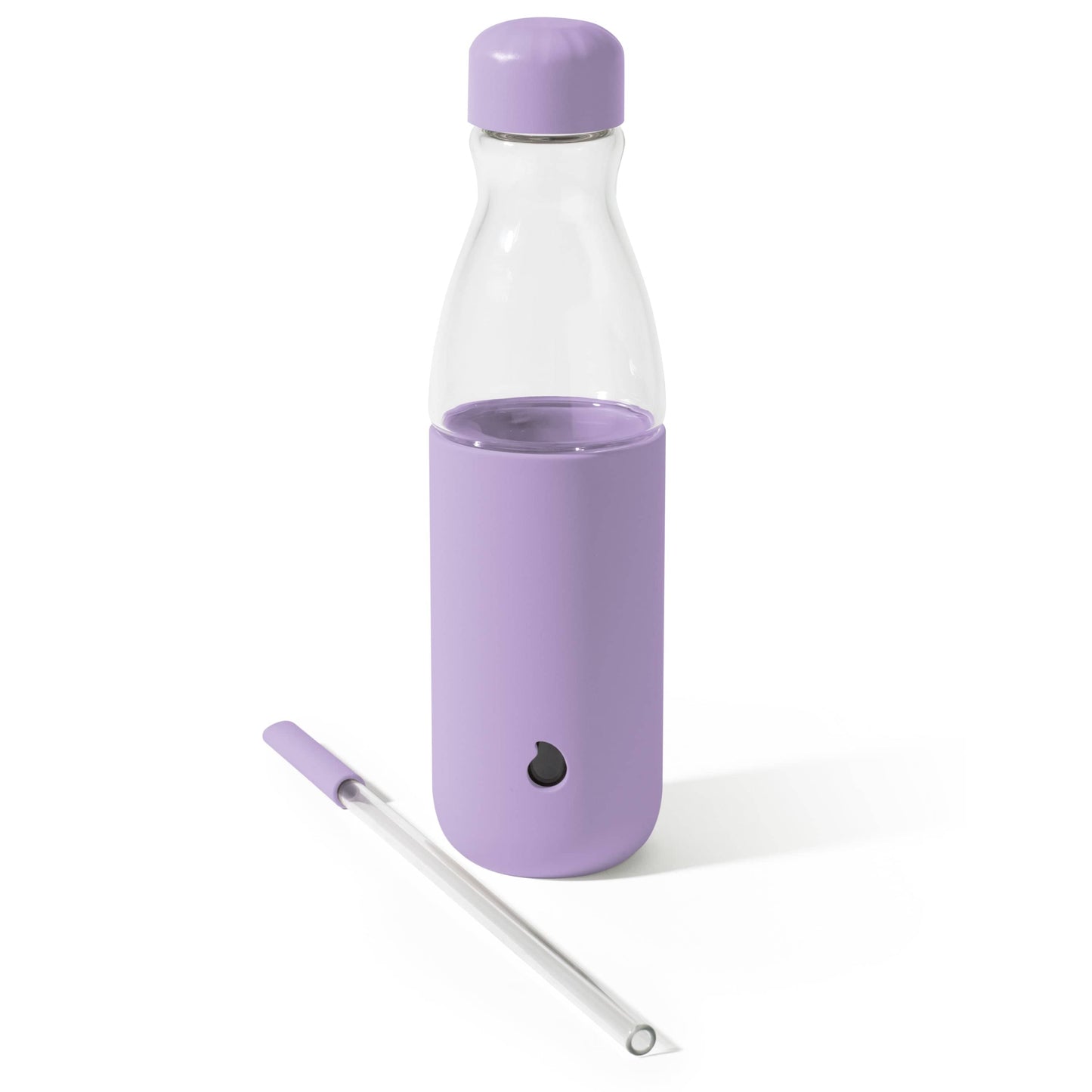 glass-original-bottle-18oz-q4 18oz_Lilac_Purple_Glass_Original_Bottle_Front_Cap_On_Straw_In_Front_Cap_Off_Straw_Out.jpg