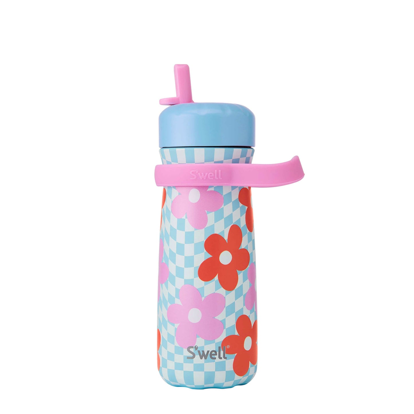 traveler-with-flip-straw-lid-16oz-m5 Swell-Kids-Water-Bottle-Traveler-16oz-Pink-Petal-Front-Lid-Up.jpg